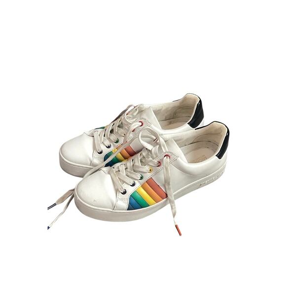 Michael Kors Shoes - Michael Kors Poppy Lace Up Rainbow Sneakers 9.5 M